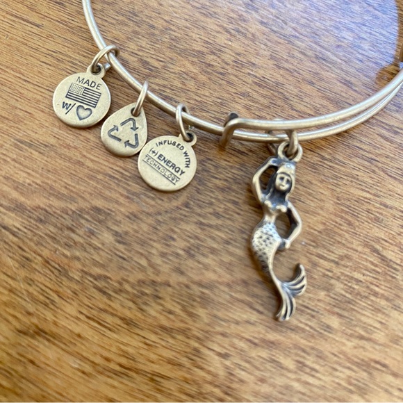 Alex and Ani | Brass Mermaid Charm Bracelet - Picture 2 of 2